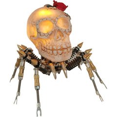 3D Metal Puzzle Skull Spider Night Light Steampunk Halloween Decor 200+ PCS