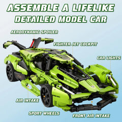 WISEPLAY Model Cars to Build for Adults and Kids