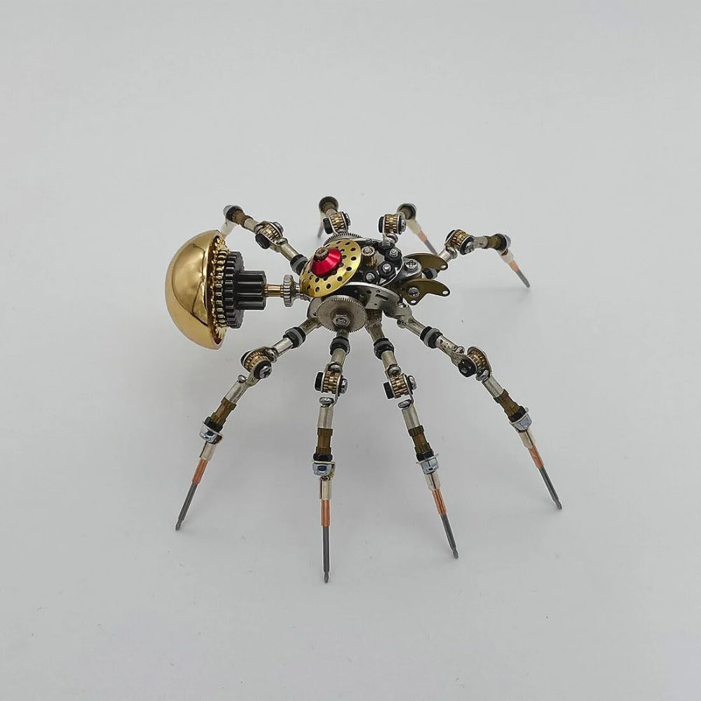 3D Insect Brass Puzzle, Steampunk Spider Model 80+PCS