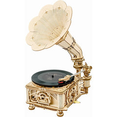 ROKR 3D Wooden Puzzles Gramophone for Adults