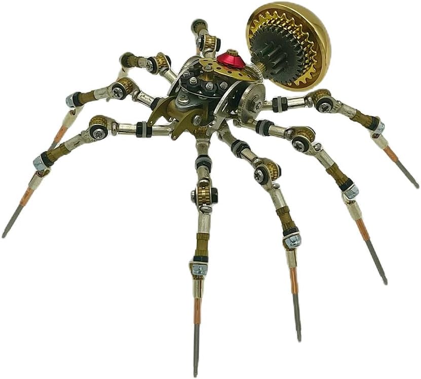 3D Insect Brass Puzzle, Steampunk Spider Model 80+PCS