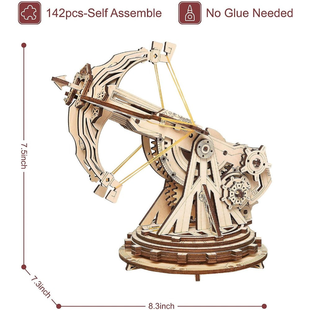 ROKR DIY Wooden Ballista Launcher Kit