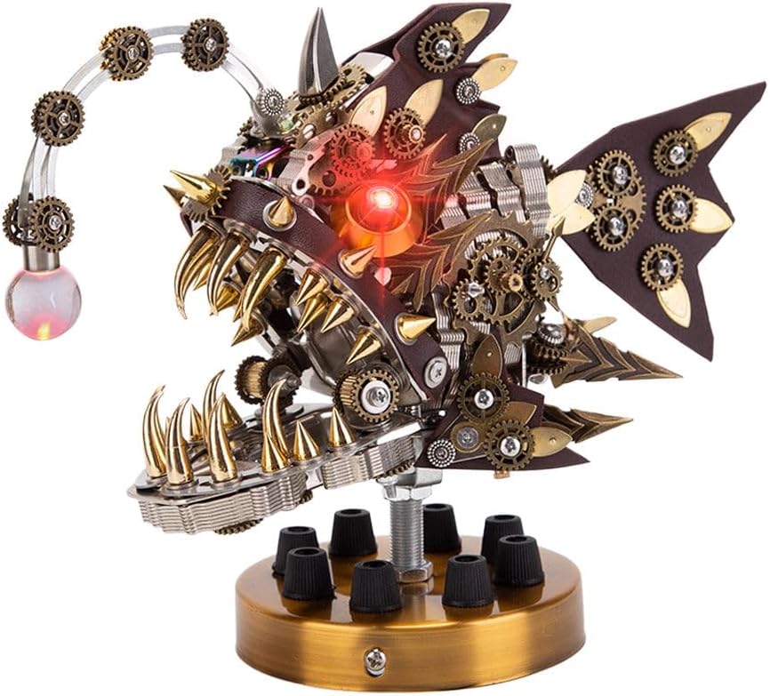 3D Metal Puzzles Steampunk DIY Anglerfish 700+pcs