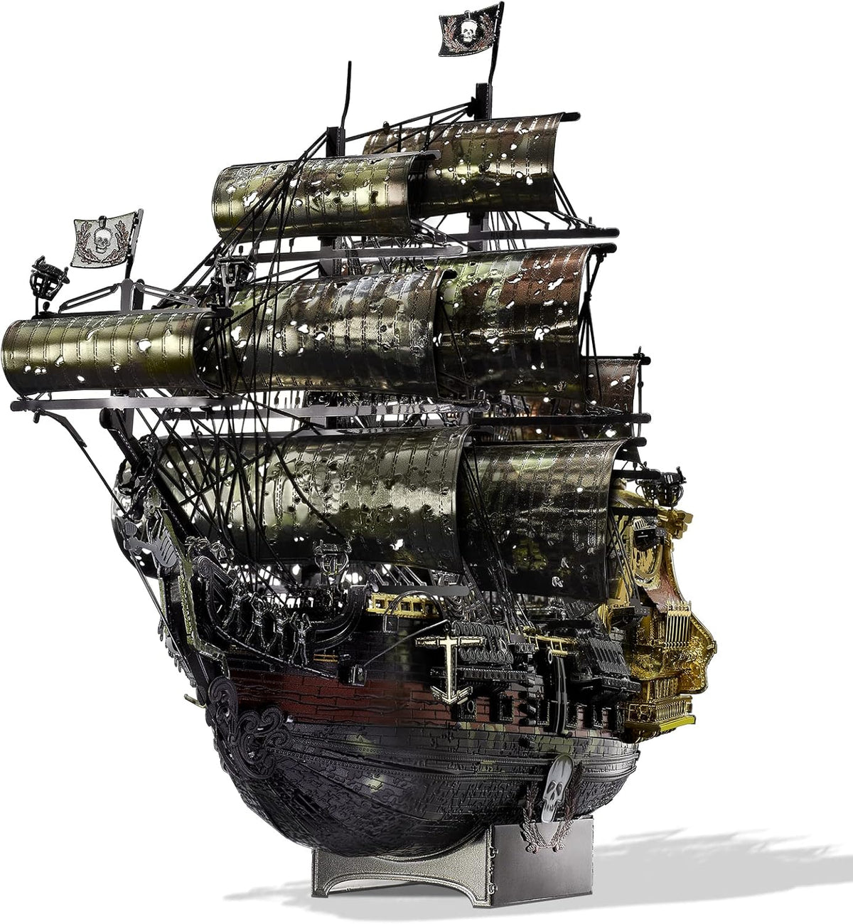 Piececool 3D Metal Puzzles for Adults, The Queen Anne's Revenge Pirate Ship Model Kits 439pcs