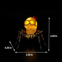 3D Metal Puzzle Skull Spider Night Light Steampunk Halloween Decor 200+ PCS