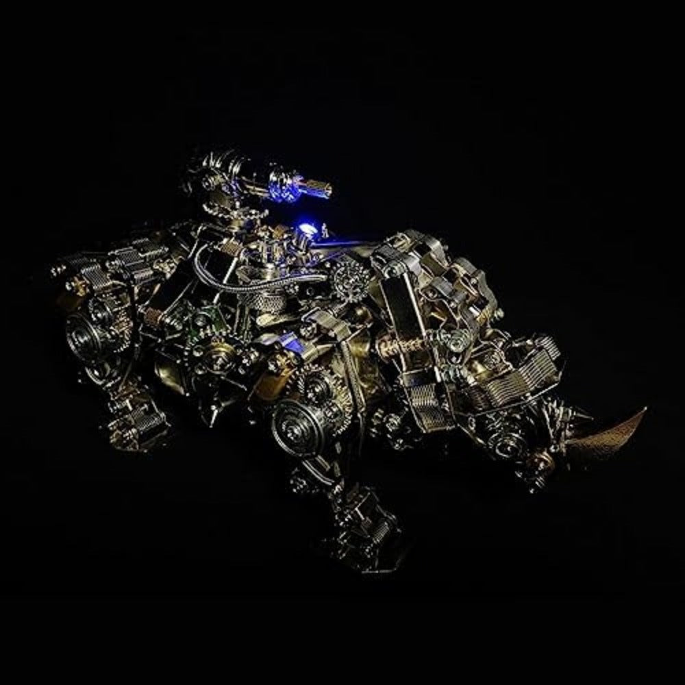 3D Metal Puzzle Adult Mechanical Rhino Kits 700pcs