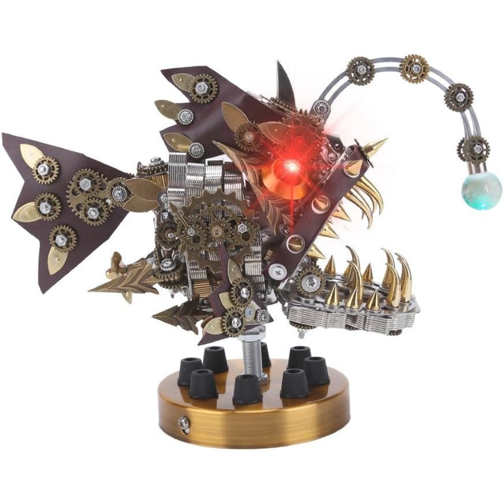 3D Metal Puzzles Steampunk DIY Anglerfish 700+pcs