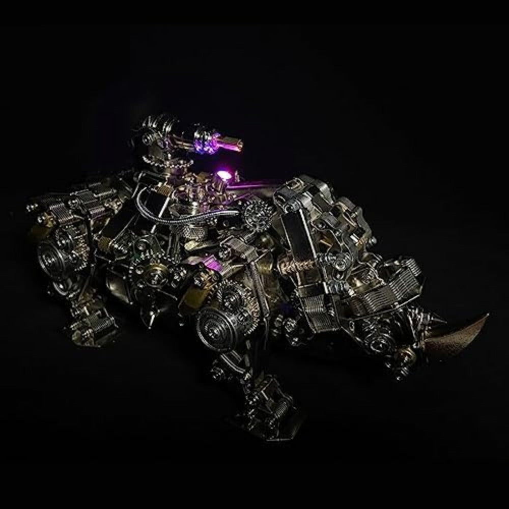 3D Metal Puzzle Adult Mechanical Rhino Kits 700pcs