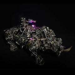 3D Metal Puzzle Adult Mechanical Rhino Kits 700pcs