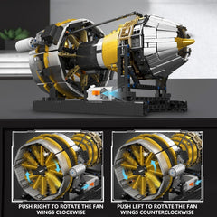 Mould King City Aircraft Engine Building Kit 2256pcs