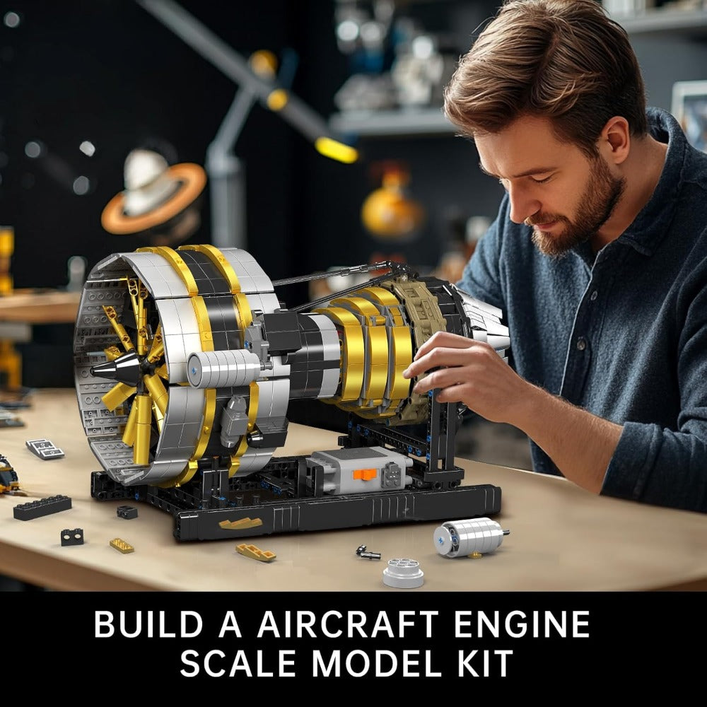 Mould King City Aircraft Engine Building Kit 2256pcs