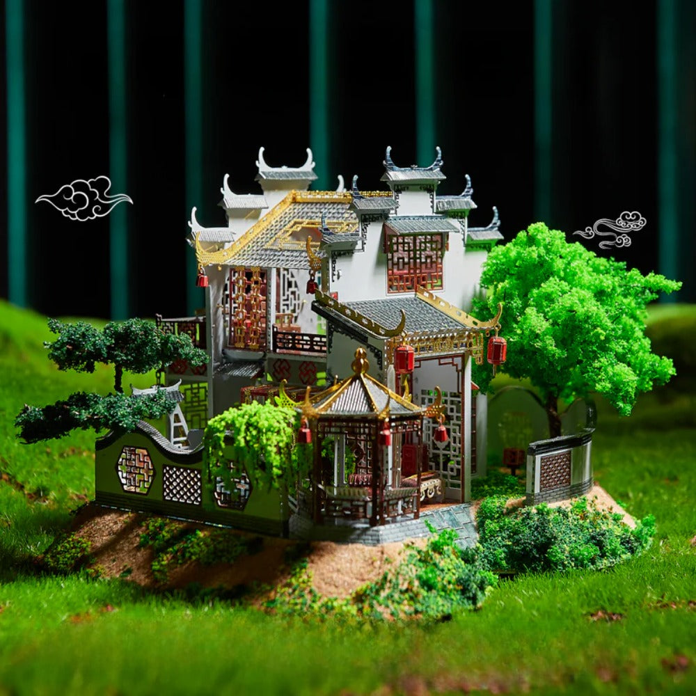 3D Metal Puzzle The Villa of Huizhou Style Model Kits