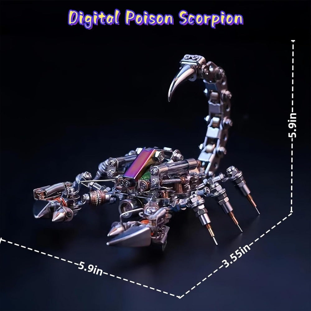 3D steampunk Scorpion Metal Model Set 373pcs