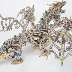 Three-Headed Intelligential Dragon 3d Metal Assembly Puzzle Kits For Kid Adults 2900pcs