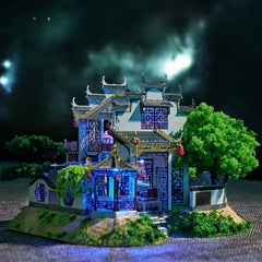 3D Metal Puzzle The Villa of Huizhou Style Model Kits