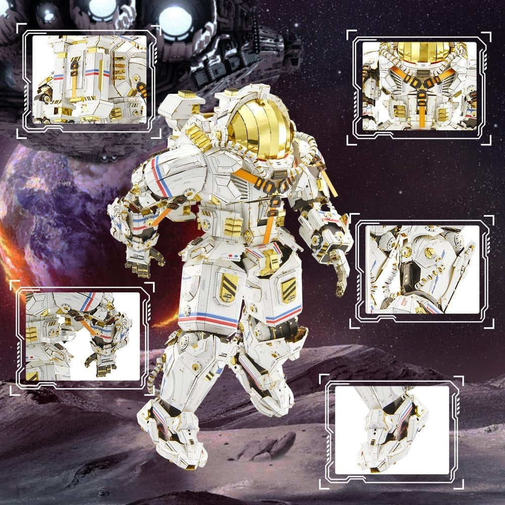 Piececool 3D Puzzles for Adults, ShenZhou Astronauts Space Suit Model Kit 515pcs