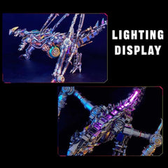 Western Dragon 3D Metal Puzzles for Adults, Wyvern Assembly Model Kit 1300pcs